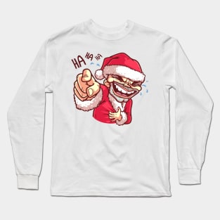 Bad Santa Claus Christmas Long Sleeve T-Shirt